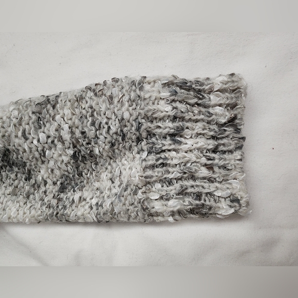 Croft & Barrow V Neck Marled Sweater Women's XL White Black - Picture 5 of 11